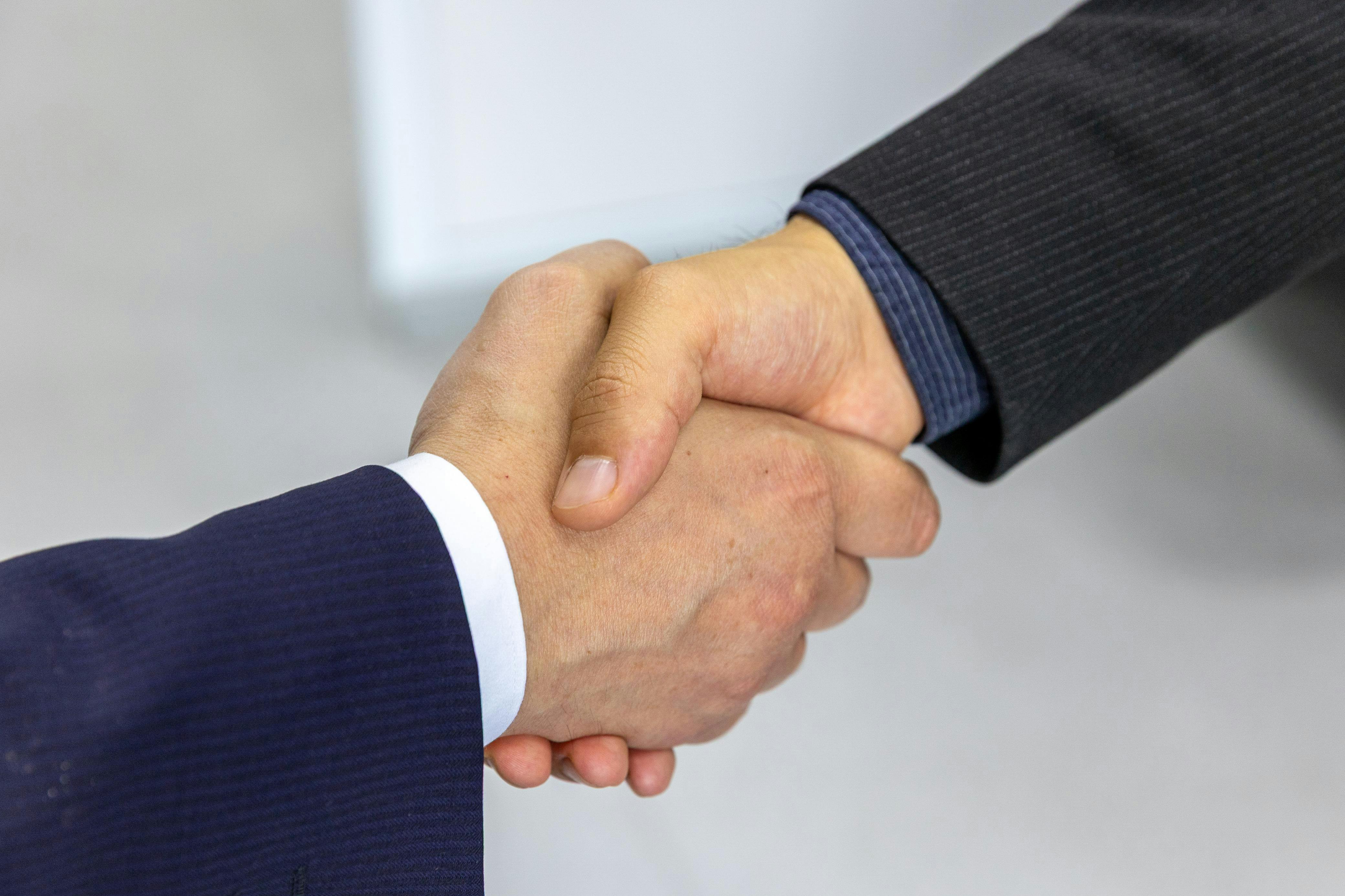 Professional handshake